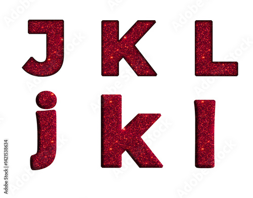 Red glitter Bling texture Foil   J, K, L  Alphabet letter text typography font  copy.png