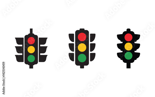 traffic light vector