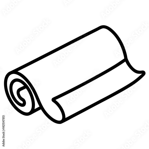 vector illustration of a white paper