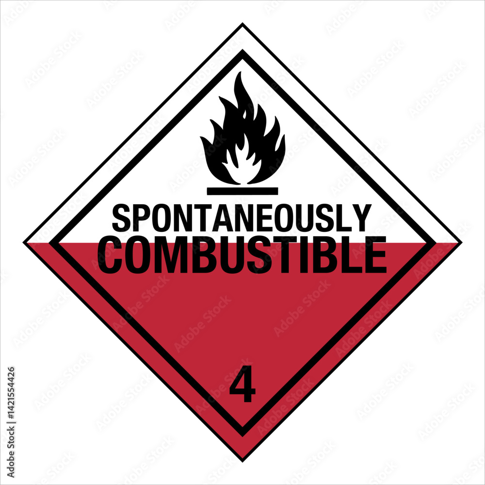 Obraz premium Hazardous Material HAZMAT Dia...