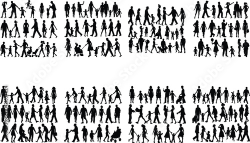 People Vector Silhoette Bundle Set Collection