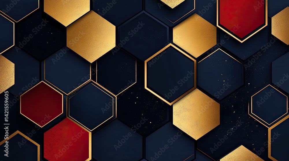 Geometric Hexagon Pattern