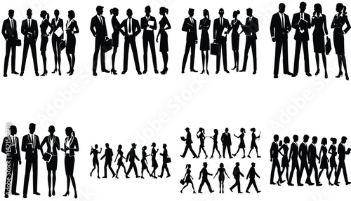 People Vector Silhoette Bundle Set Collection