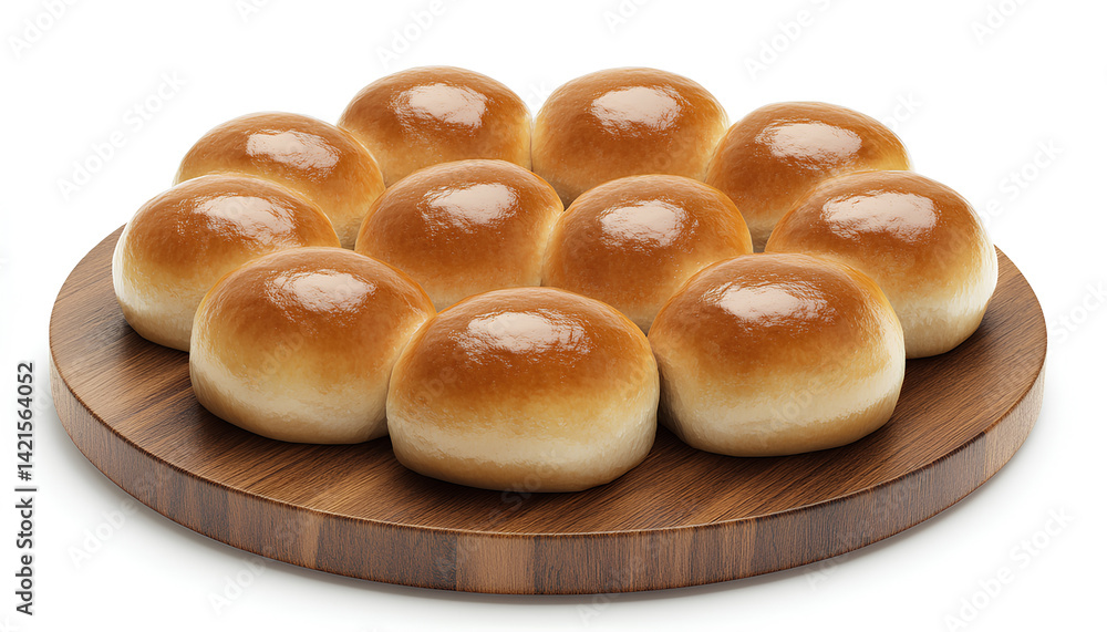 Three loaves of artisan sourdough bread with a crusty texture are arranged on a wooden board Three loaves of artisan sourdough bread with a crusty texture are arranged on a wooden board