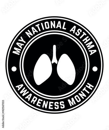 National Asthma Awareness Month T-Shirt – May Lung Health Support Design
