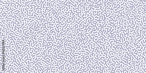 Abstract Reaction-diffusion Turing pattern natural texture purple gradient color scheme. Linear design with biological algorithm psychedelic background. Reaction-diffusion or truing patter
