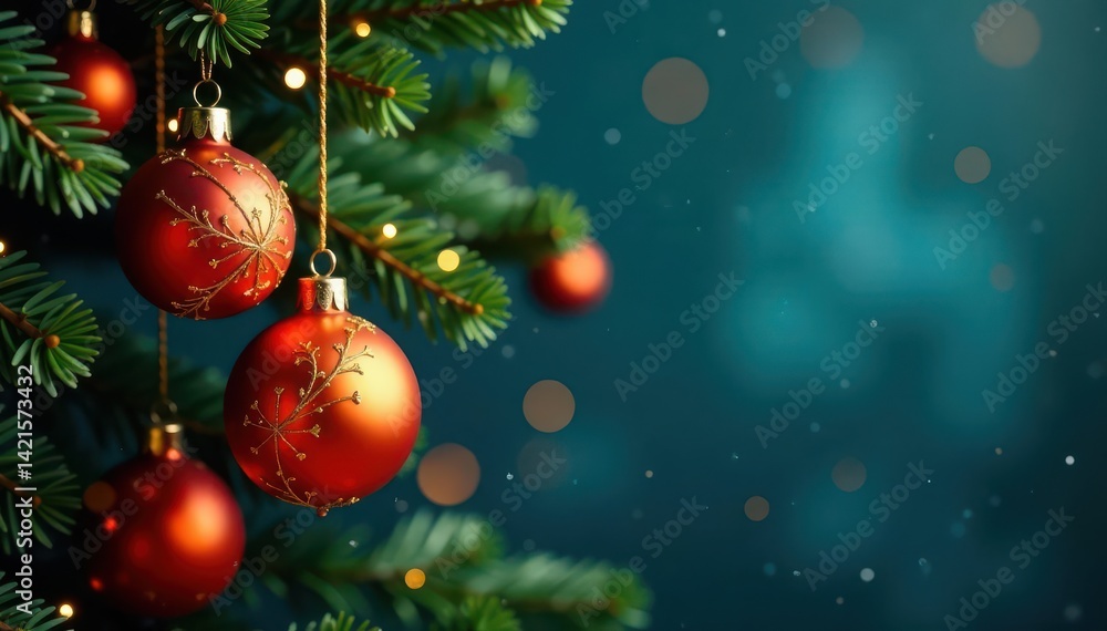 Geometric orange and blue ornaments, Christmas tree backdrop, design, wallpaper Geometric orange and blue ornaments, Christmas tree backdrop, design, wallpaper