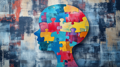 puzzle brain for mental heath 