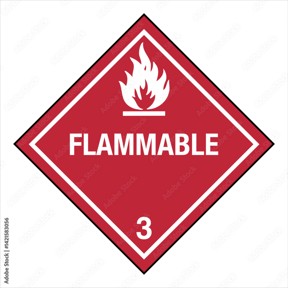Obraz premium Hazardous Material HAZMAT Dia...