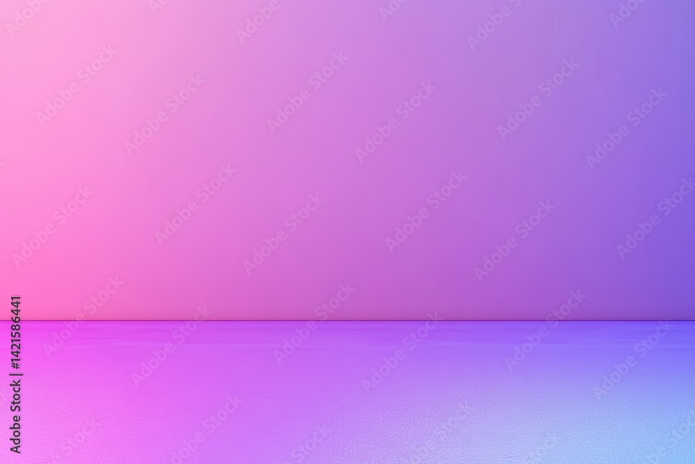 Obraz premium 薄明かりの中で優雅なパープルとピンクのグラデーションが広がる美しい空間