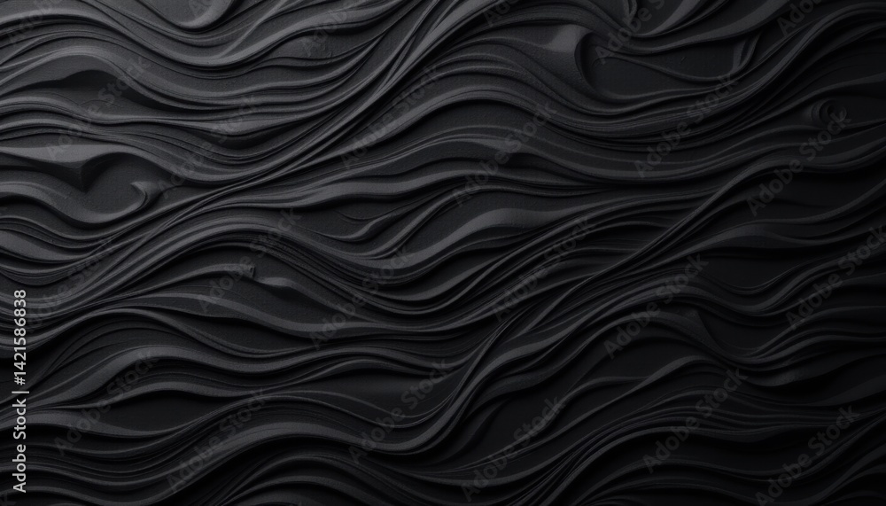 Dynamic flowing black abstract texture digital art high-resolution contemporary design artistic visual concept Dynamic flowing black abstract texture digital art high-resolution contemporary design artistic visual concept