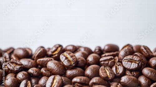 A simple yet elegant display of raw coffee beans in natural light emphasizing their texture