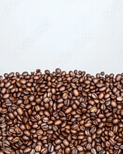 A stunning collection of raw coffee beans capturing the essence of freshness and natural quality