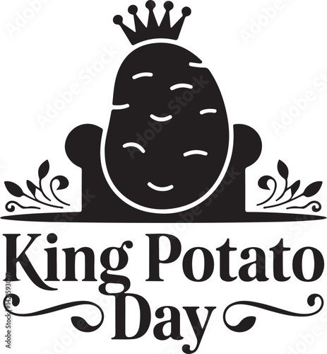 International potato day of Vector Illustration | national potato day celebration | creative concepts of raw potato | National Potato Day Icon with Smiling Cartoon Potato Illustration