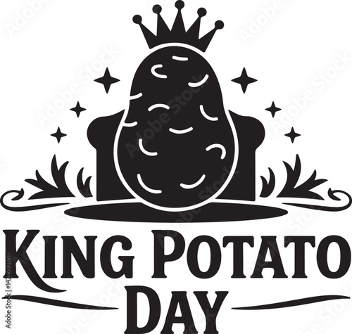 International potato day of Vector Illustration | national potato day celebration | creative concepts of raw potato | National Potato Day Icon with Smiling Cartoon Potato Illustration