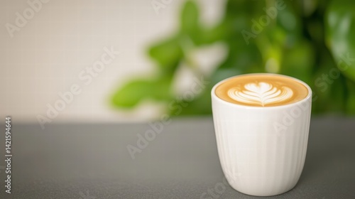 A simple yet elegant coffee cup with a rich aroma perfect for enjoyment anytime of day