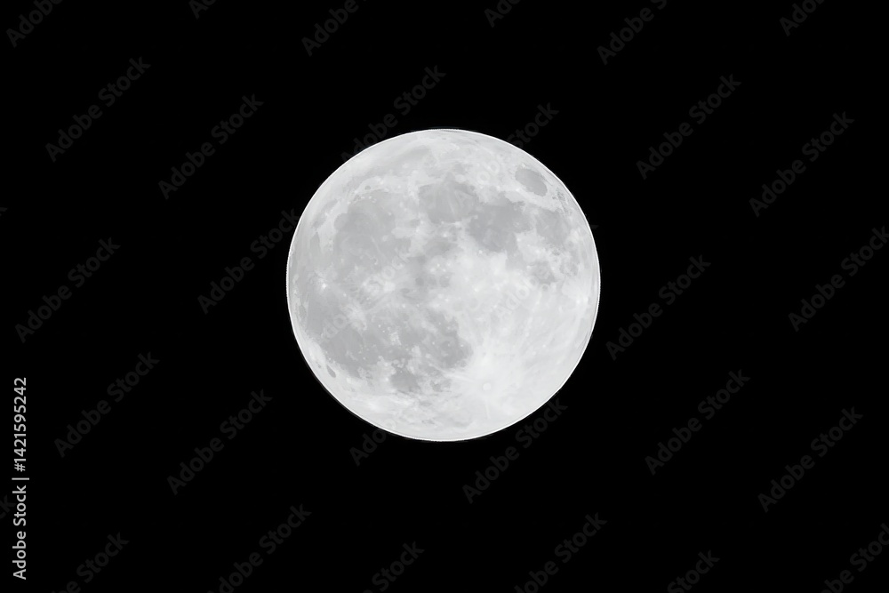 Obraz premium Full moon in the night sky