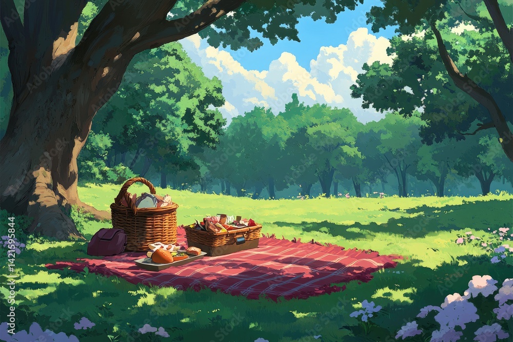 Picnic under trees (2)