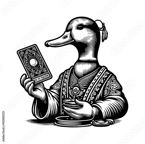 Duck teal goose swan tarot reading fortune mystical spiritual divination 
