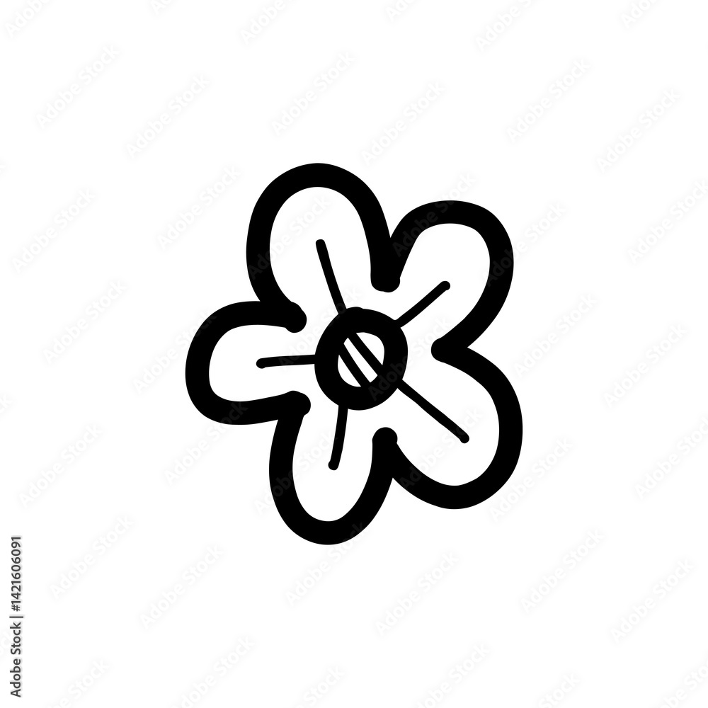 flower doodle icon flower doodle icon