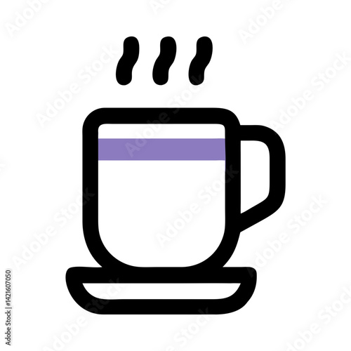 Coffee Mug Icon Representing Beverage Service and Hot Drink Consumption