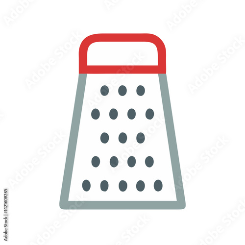 Grater Icon Representing Food Shredding Tool and Kitchen Equipment