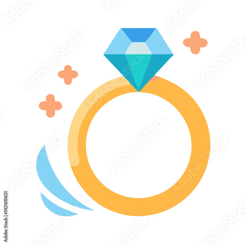Magic Ring Icon Representing Enchanted Jewelry and Mystical Power