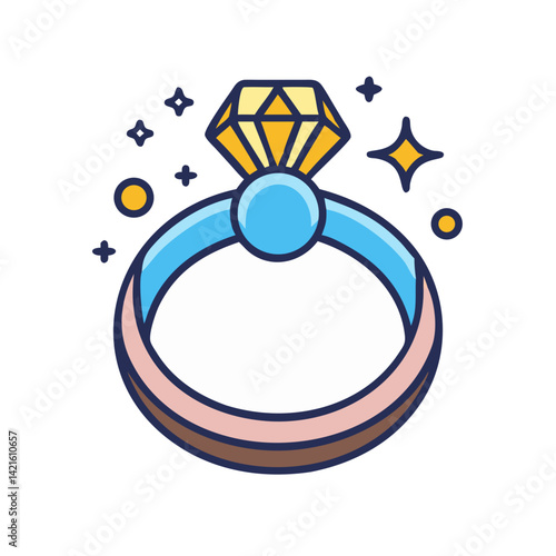 Magic Ring Icon Representing Enchanted Jewelry and Mystical Power