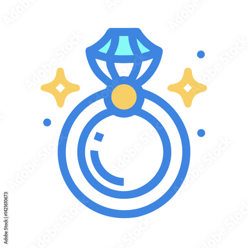 Magic Ring Icon Representing Enchanted Jewelry and Mystical Power
