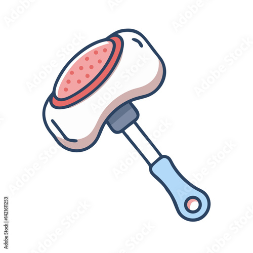 Meat Tenderizer Icon Representing Meat Softening and Kitchen Preparation