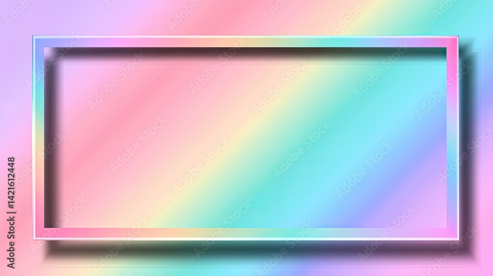 Soft pastel gradient frame with a modern touch Soft pastel gradient frame with a modern touch
