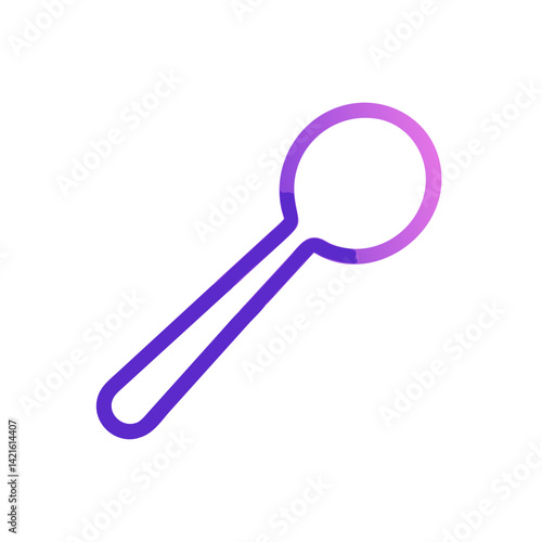 Tablespoon Icon Representing Cooking Spoon Tool and Kitchen Measurement