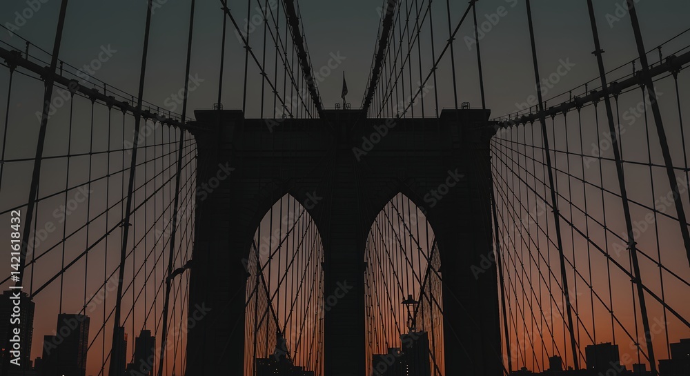 Fototapeta premium Bridge at Sunset