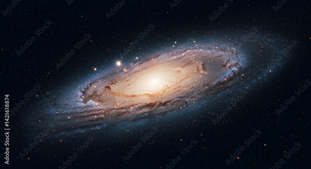 Fototapeta premium Galaxy Spiral in Space