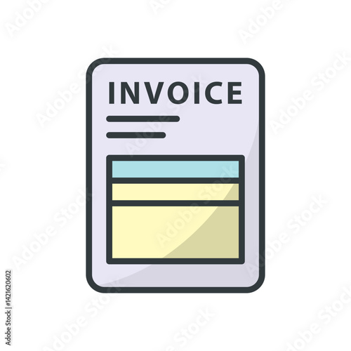 Invoice  icon vector design templates simple and modern