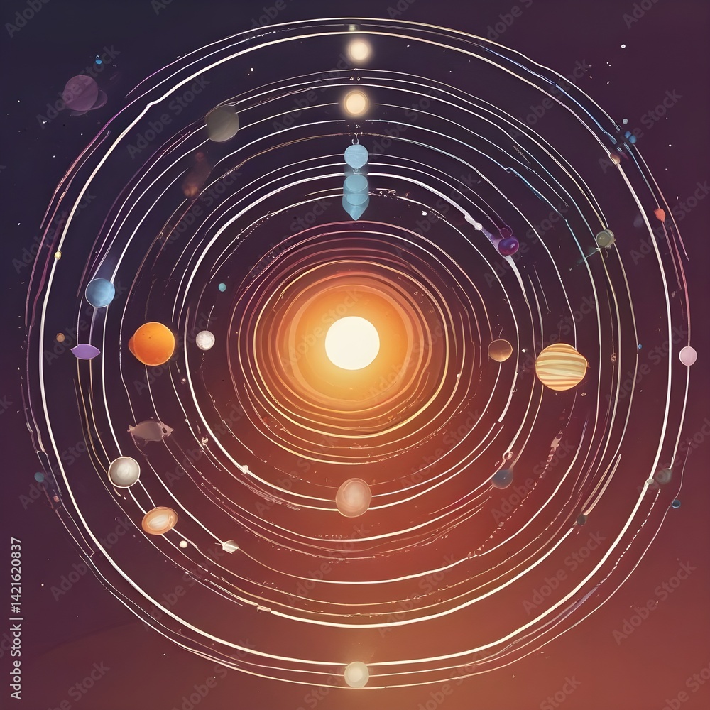 Obraz premium galaxy planet