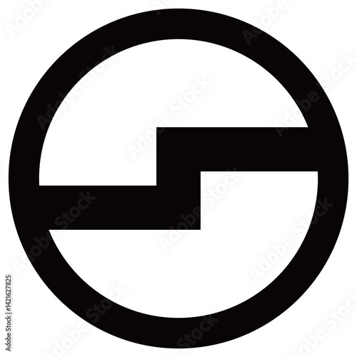 家紋です。丸に鍵折れ引きといいます。