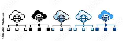 Server Icon Set Multiple Style Collection