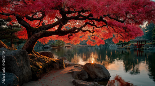 sunset during autumn