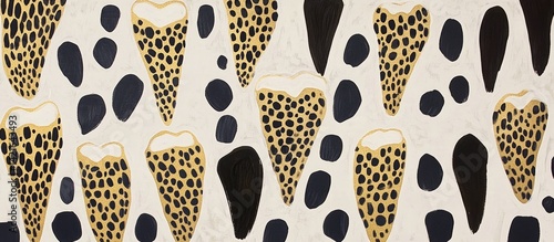 Abstract Pattern of Organic Shapes