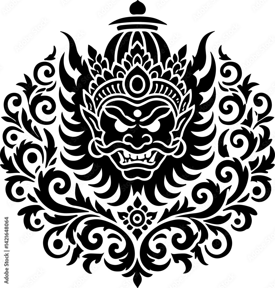sketch vector illustration silhouette design icon logo symbol mascot detail creature mythology classic vintage demon wayang ethnic traditional vintage classic sketch vector illustration silhouette design icon logo symbol mascot detail creature mythology classic vintage demon wayang ethnic traditional vintage classic