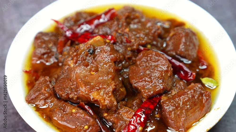 Mutton Curry – A spicy, slow-cooked Indian dish with tender mutton in a rich, aromatic gravy. A popular non-veg delicacy enjoyed in restaurants, street food stalls, and home-cooked meals worldwide. Mutton Curry – A spicy, slow-cooked Indian dish with tender mutton in a rich, aromatic gravy. A popular non-veg delicacy enjoyed in restaurants, street food stalls, and home-cooked meals worldwide.