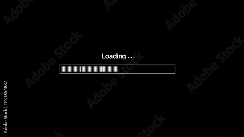 Wallpaper Mural Animated dynamic Loading bar downloading progress bar on black background. installing, Preloader, download icon animation. waiting bar, loader sign, Loading bar symbol. Torontodigital.ca