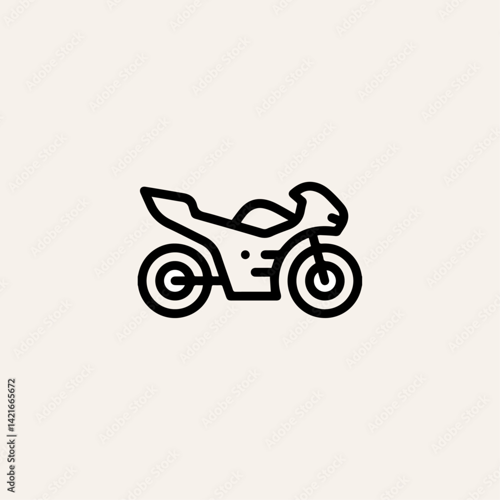 Fototapeta premium Bike icon flat vector design