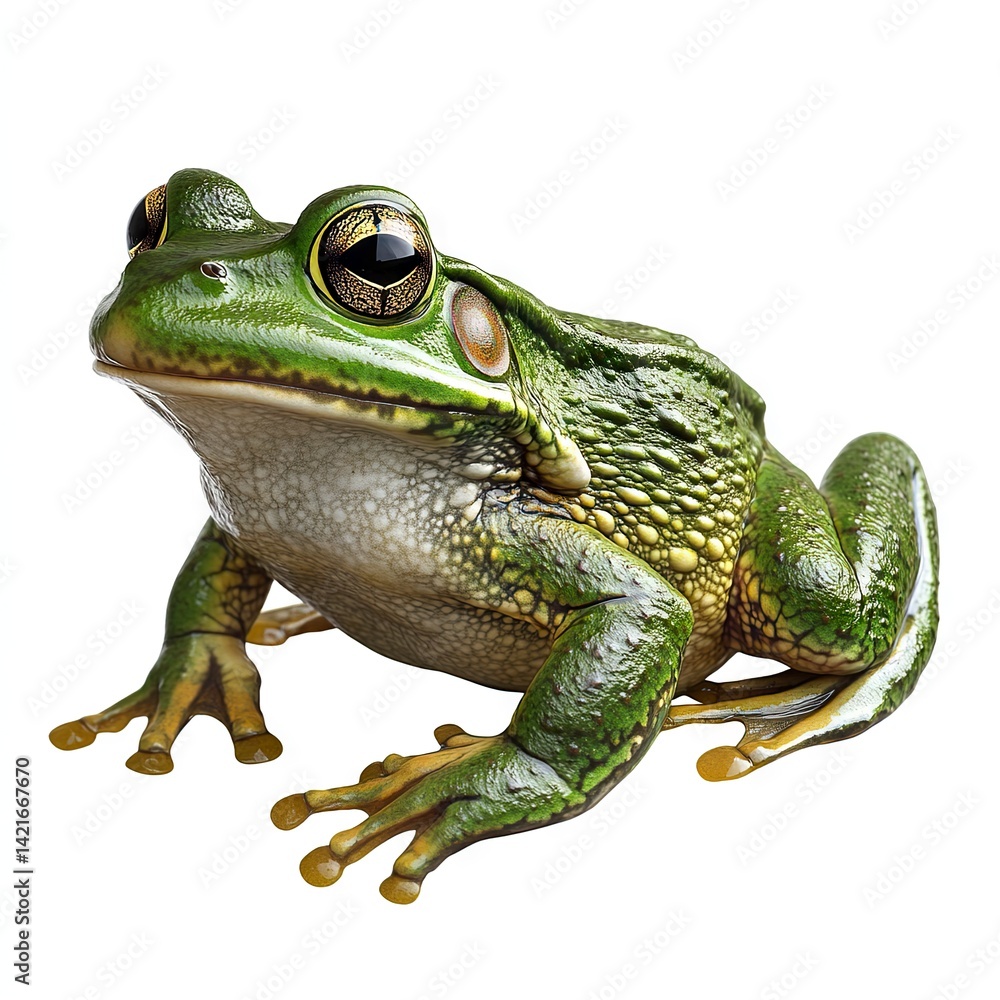 Obraz premium Photo of Bullfrog Isolated on white background