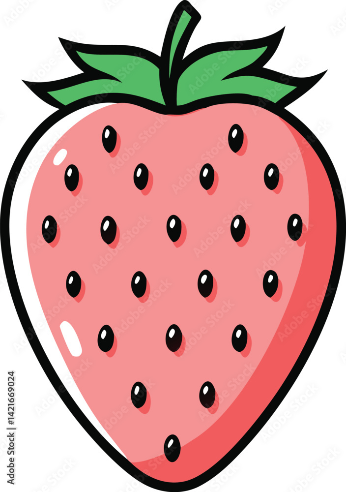 Obraz premium Strawberry vector art