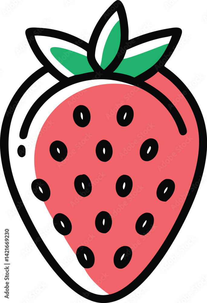 Obraz premium Strawberry vector art