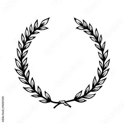 Laurel wreath symbolizing victory and achievement  