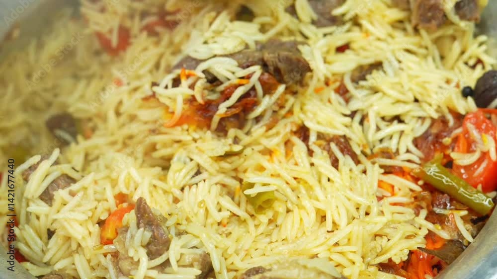 Mutton Biryani – Spiced Mutton Biryani – Hyderabadi Mutton Biryani – A fragrant, slow-cooked Indian rice dish with tender mutton, aromatic basmati rice, and rich spices. A royal delicacy loved worldwi Mutton Biryani – Spiced Mutton Biryani – Hyderabadi Mutton Biryani – A fragrant, slow-cooked Indian rice dish with tender mutton, aromatic basmati rice, and rich spices. A royal delicacy loved worldwi