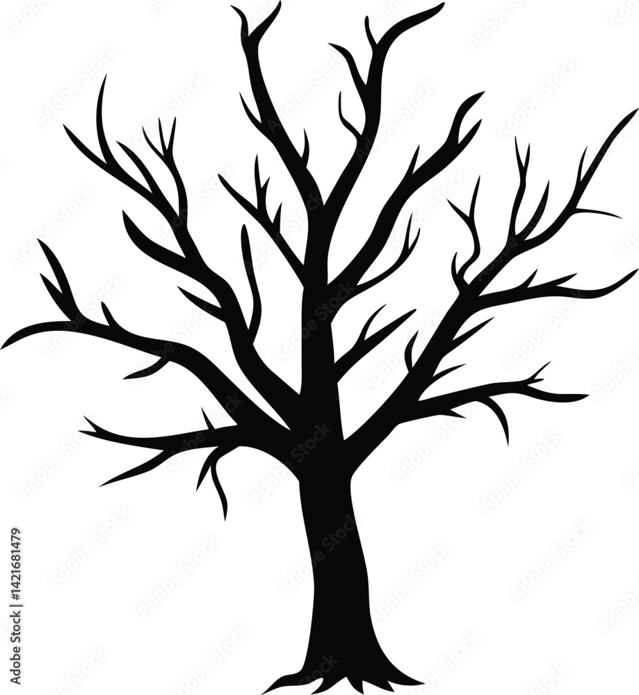 Obraz premium Dead tree silhouette